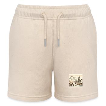 Japon Vintage Cities Londres - Short de jogging enfant bio Stanley/Stella - écru doux - Devant
