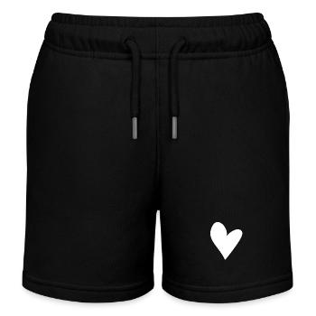 herz symbol form liebe - Kinder Organic Joggingshorts Mini Bolter von Stanley/Stella - Schwarz - Vorne