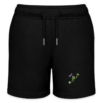 Vegan Reisen - Kinder Organic Joggingshorts Mini Bolter von Stanley/Stella - Schwarz - Vorne
