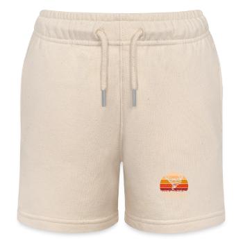Retro Tornado Twister Hurricane Liebhaber - Kinder Organic Joggingshorts Mini Bolter von Stanley/Stella - Natur - Vorne