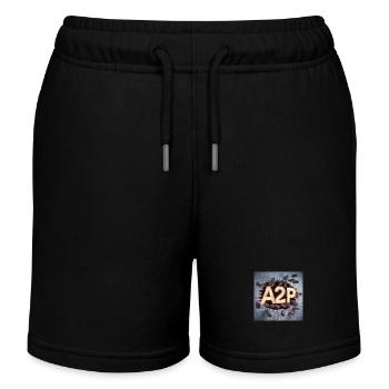 Füge 2 Positivität hinzu - Kinder Organic Joggingshorts Mini Bolter von Stanley/Stella - Schwarz - Vorne
