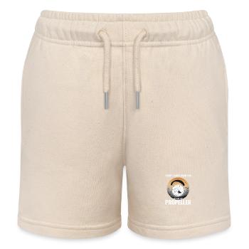 Motorschirmpilot Motorschirm Motorschirm - Kinder Organic Joggingshorts Mini Bolter von Stanley/Stella - Natur - Vorne