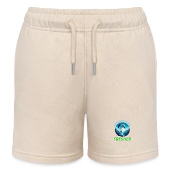 Motorschirmpilot Motorschirm Motorschirm - Kinder Organic Joggingshorts Mini Bolter von Stanley/Stella - Natur - Vorne