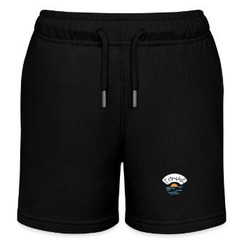 Experience Wanderlust - Plane - Travel - Beach - Kids Organic Sweat Shorts by Stanley/Stella - black - Front