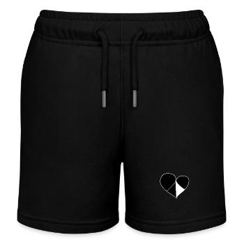 herz symbol muster vier teile liebe - Kinder Organic Joggingshorts Mini Bolter von Stanley/Stella - Schwarz - Vorne