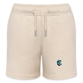 Stylish sculpture - Kids Organic Sweat Shorts by Stanley/Stella - soft Ecru - Front