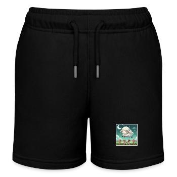 Compter les moutons la nuit - Short de jogging enfant bio Stanley/Stella - noir - Devant