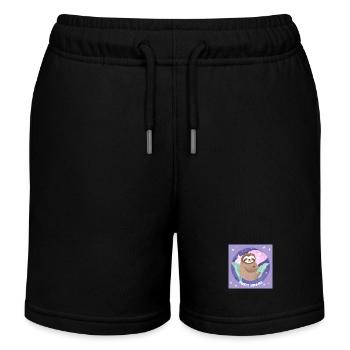 Sweet Dreams Faultier - Kinder Organic Joggingshorts Mini Bolter von Stanley/Stella - Schwarz - Vorne