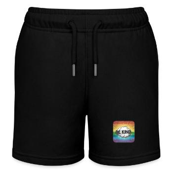 LGBTQ Be Kind - Kinder Organic Joggingshorts Mini Bolter von Stanley/Stella - Schwarz - Vorne