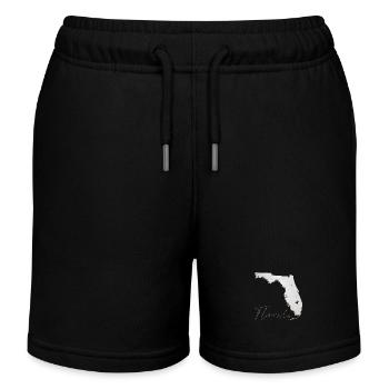 Echter Volleyball in Florida State Landkarte FL - Kinder Organic Joggingshorts Mini Bolter von Stanley/Stella - Schwarz - Vorne
