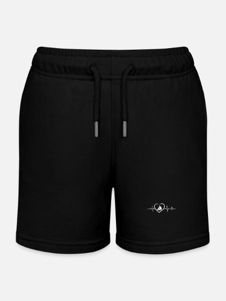 battement de cœur voile - Short de jogging enfant bio Stanley/Stella - noir