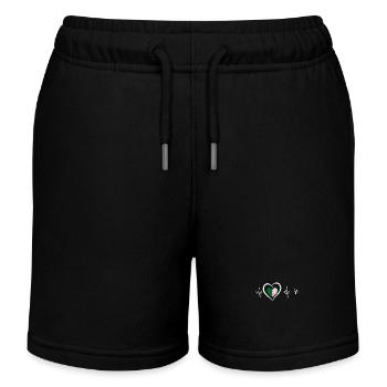 heartbeat Algeria - Kids Organic Sweat Shorts by Stanley/Stella - black - Front