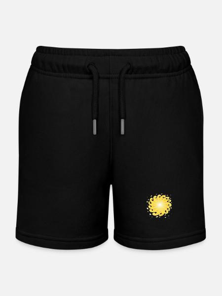 Sonne im Zenit - Kinder Organic Joggingshorts Mini Bolter von Stanley/Stella - Schwarz