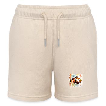 Clownfisch - Kinder Organic Joggingshorts Mini Bolter von Stanley/Stella - Natur - Vorne