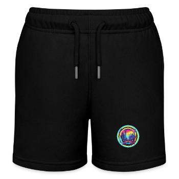 Willkommen in der Zukunft - Kinder Organic Joggingshorts Mini Bolter von Stanley/Stella - Schwarz - Vorne
