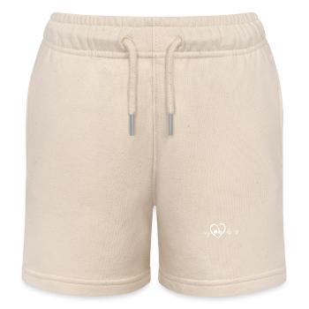 Herzschlag Roller - Kinder Organic Joggingshorts Mini Bolter von Stanley/Stella - Natur - Vorne