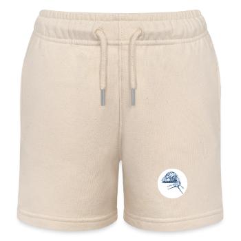 snail with shadow scribble art - Kinder Organic Joggingshorts Mini Bolter von Stanley/Stella - Natur - Vorne
