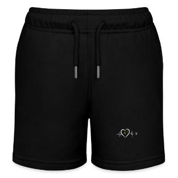 battement de cœur boursier - Short de jogging enfant bio Stanley/Stella - noir - Devant