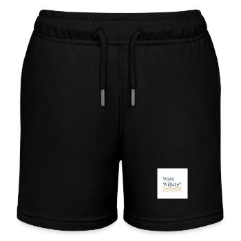 Watt Willste - Kinder Organic Joggingshorts Mini Bolter von Stanley/Stella - Schwarz - Vorne