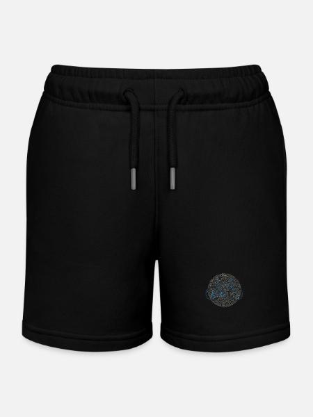 Grafik Fahrrad - Kinder Organic Joggingshorts Mini Bolter von Stanley/Stella - Schwarz