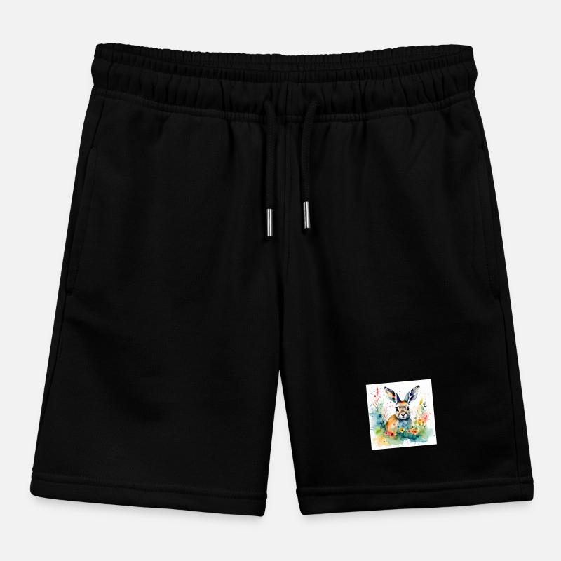 Bunny coloured Kids Organic Sweat Shorts by Stanley/Stella