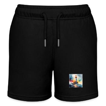 Phare - Short de jogging enfant bio Stanley/Stella - noir - Devant