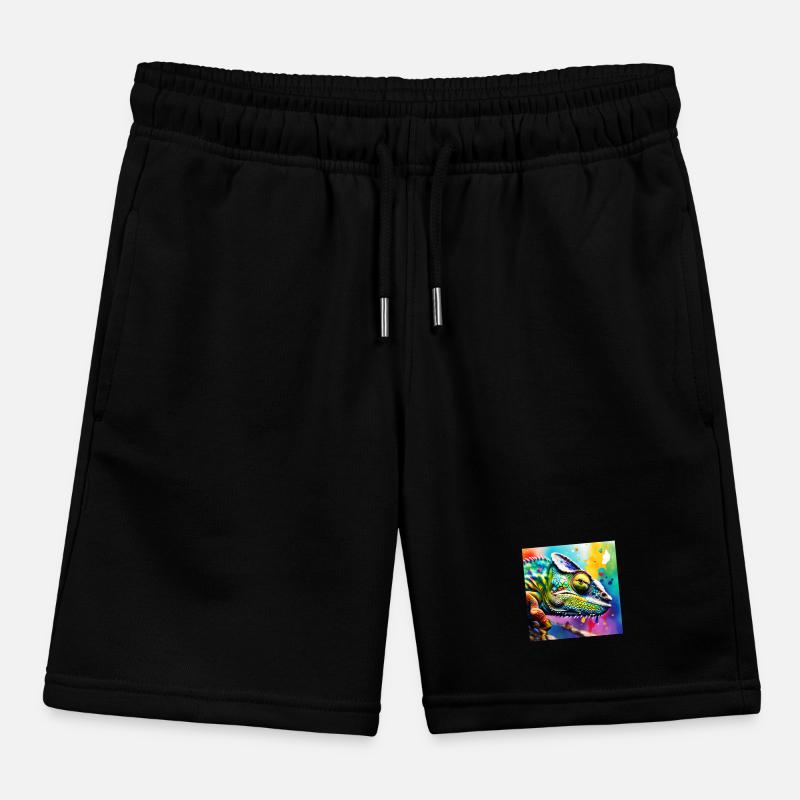 Chameleon coloured Kids Organic Sweat Shorts by Stanley/Stella