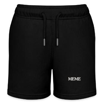 Mème - Short de jogging enfant bio Stanley/Stella - noir - Devant