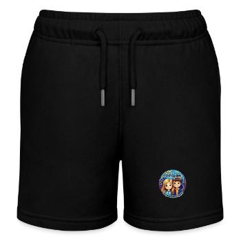 ADNP Adolescent - Short de jogging enfant bio Stanley/Stella - noir - Devant