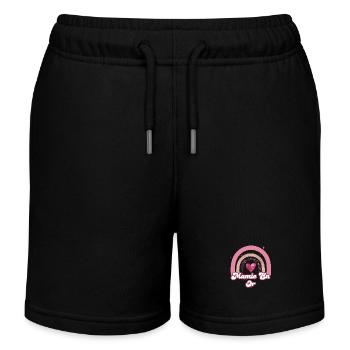 Rose Rainbow Gold Granny - Granny Geschenk - Kinder Organic Joggingshorts Mini Bolter von Stanley/Stella - Schwarz - Vorne