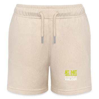 Ich werde nicht alt, ich steigere meinen Wert - Kinder Organic Joggingshorts Mini Bolter von Stanley/Stella - Natur - Vorne