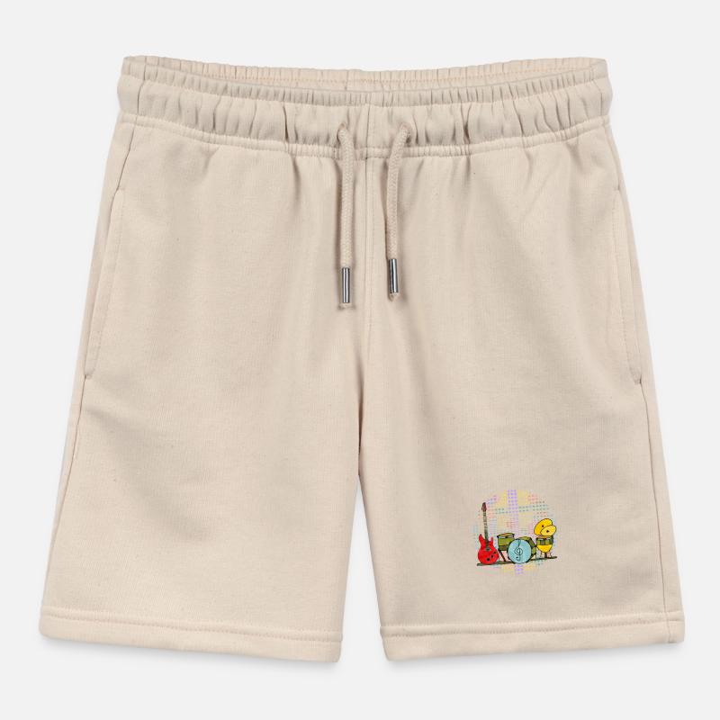 Musical instruments Kids Organic Sweat Shorts by Stanley/Stella