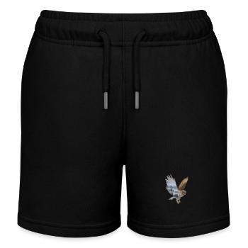Uhu - Kinder Organic Joggingshorts Mini Bolter von Stanley/Stella - Schwarz - Vorne
