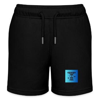3D Druck - Kinder Organic Joggingshorts Mini Bolter von Stanley/Stella - Schwarz - Vorne