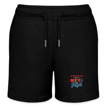 Papas Motorrad - Imitieren Sie den Klang! - Kinder Organic Joggingshorts Mini Bolter von Stanley/Stella - Schwarz - Vorne