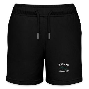 Je peux pas j'ai Grand Prix - Short de jogging enfant bio Stanley/Stella - noir - Devant