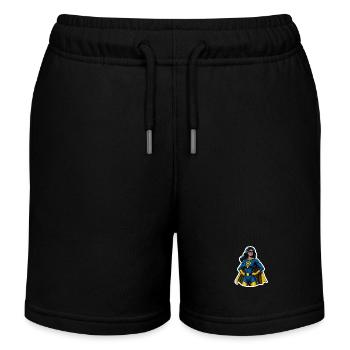 Feminist Superhero - Kids Organic Sweat Shorts by Stanley/Stella - black - Front