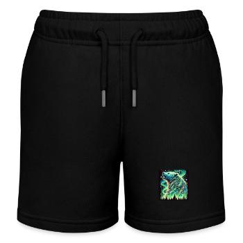 Bären-Aurora - Kinder Organic Joggingshorts Mini Bolter von Stanley/Stella - Schwarz - Vorne