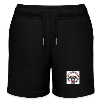 not your mom not your milk! - Kids Organic Sweat Shorts by Stanley/Stella - black - Front