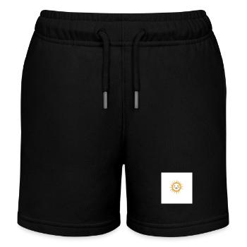 Sonne - Kinder Organic Joggingshorts Mini Bolter von Stanley/Stella - Schwarz - Vorne