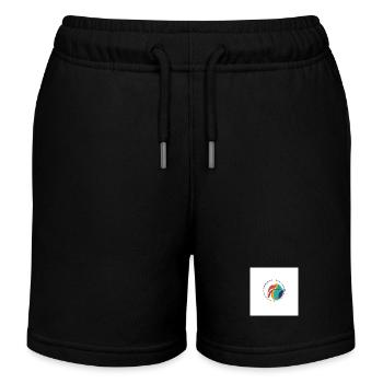 Lippen - Kinder Organic Joggingshorts Mini Bolter von Stanley/Stella - Schwarz - Vorne