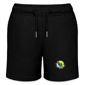 Dino Power - Kids Organic Sweat Shorts by Stanley/Stella - black - Front