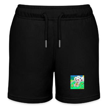 Dorf Kuoro - Kinder Organic Joggingshorts Mini Bolter von Stanley/Stella - Schwarz - Vorne