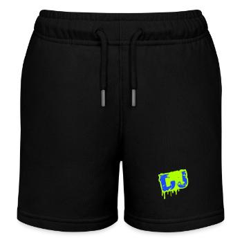 DJ Club Musique Fête Timbre Graffiti Goutte Spray - Short de jogging enfant bio Stanley/Stella - noir - Devant