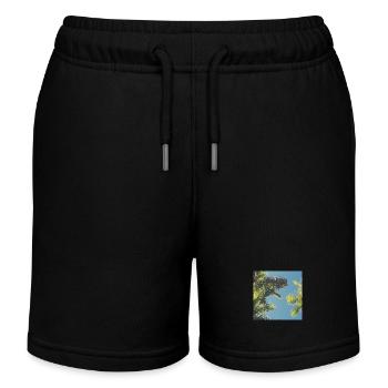 Palmblätter - Kinder Organic Joggingshorts Mini Bolter von Stanley/Stella - Schwarz - Vorne