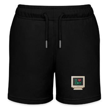 CRT-Design - Ich liebe CRT - Kinder Organic Joggingshorts Mini Bolter von Stanley/Stella - Schwarz - Vorne
