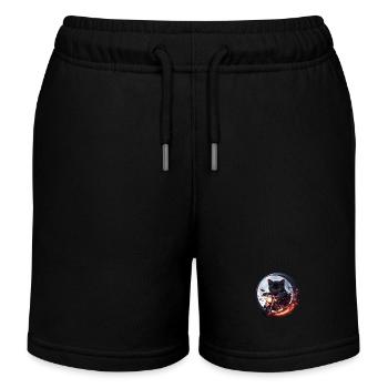 Soft Kitty Gifts - Kids Organic Sweat Shorts by Stanley/Stella - black - Front