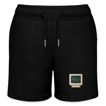 CRT Design - Ich bin kein Bug, ich bin ein Feature - Kinder Organic Joggingshorts Mini Bolter von Stanley/Stella - Schwarz - Vorne