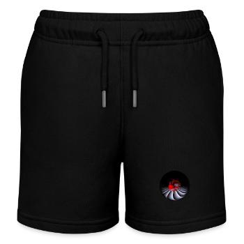 Design mit Fisheye-Kamera - Kinder Organic Joggingshorts Mini Bolter von Stanley/Stella - Schwarz - Vorne