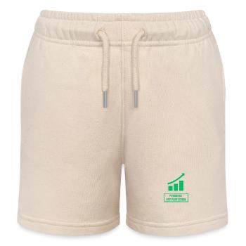 Fortschritt statt Perfektion - Kinder Organic Joggingshorts Mini Bolter von Stanley/Stella - Natur - Vorne